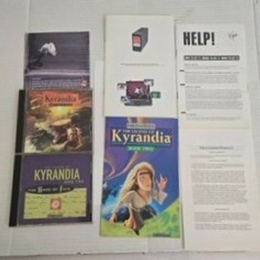 Legend of Kyrandia Book 2 3 PC CD‎ ROM Big Box Components Manuals Westwood 1994